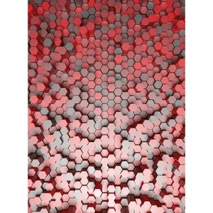 Fototapete 3D Pentagons Red DD119055 A.S. Création Designwalls