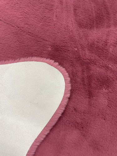 Flauschiger Teppich klein Rot