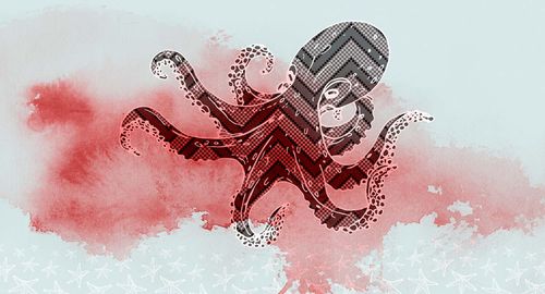 Fototapete OctopusDesign2 DD118240 A.S. Création Atelier 47
