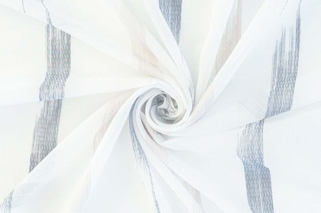 Transparenter Vorhang mit verdeckten Schlaufen "Steen Grau"