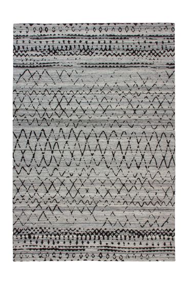 Jacquard Teppich Rauten Liniendesign