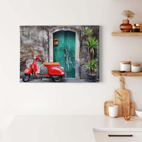 Leinwand DD123056 Red Scooter A.S. Création